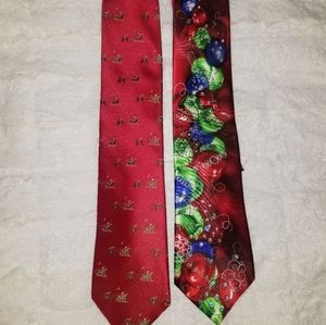 Set of 2 Christmas Ties